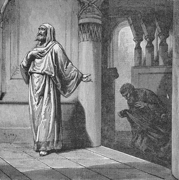 Znalezione obrazy dla zapytania faryzeusz i celnik tradycja katolicka